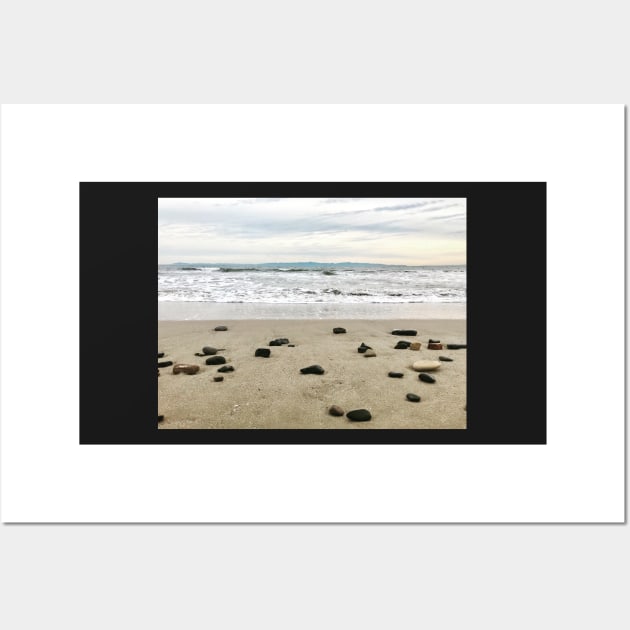 Rocks left behind by the Ocean Wall Art by ephotocard